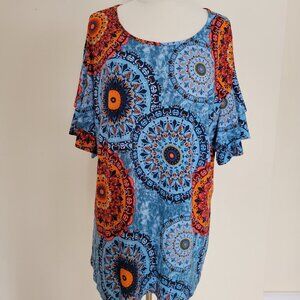 Fairy Boho Chic Flowy Top | Size 2X